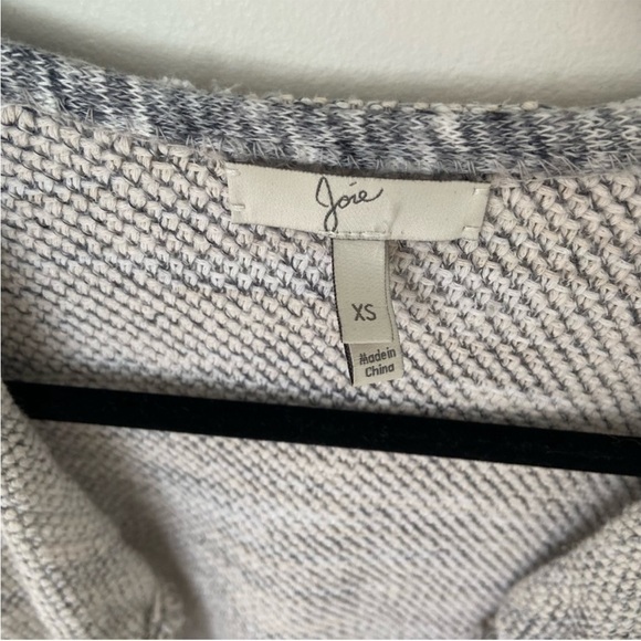 Joie Nalah B Tweed Jacket, Smoky Multi Fringe Linen Cotton Open Knit Size XS - Picture 4 of 10